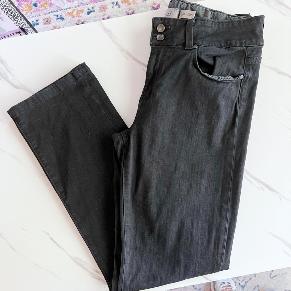 Paige Black Straight Leg Jeans